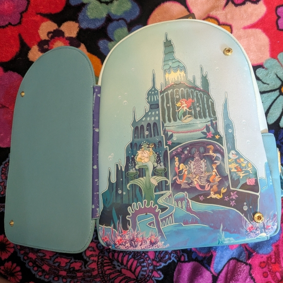 Disney Loungefly The Little Mermaid Mini Backpack - Picture 4 of 16